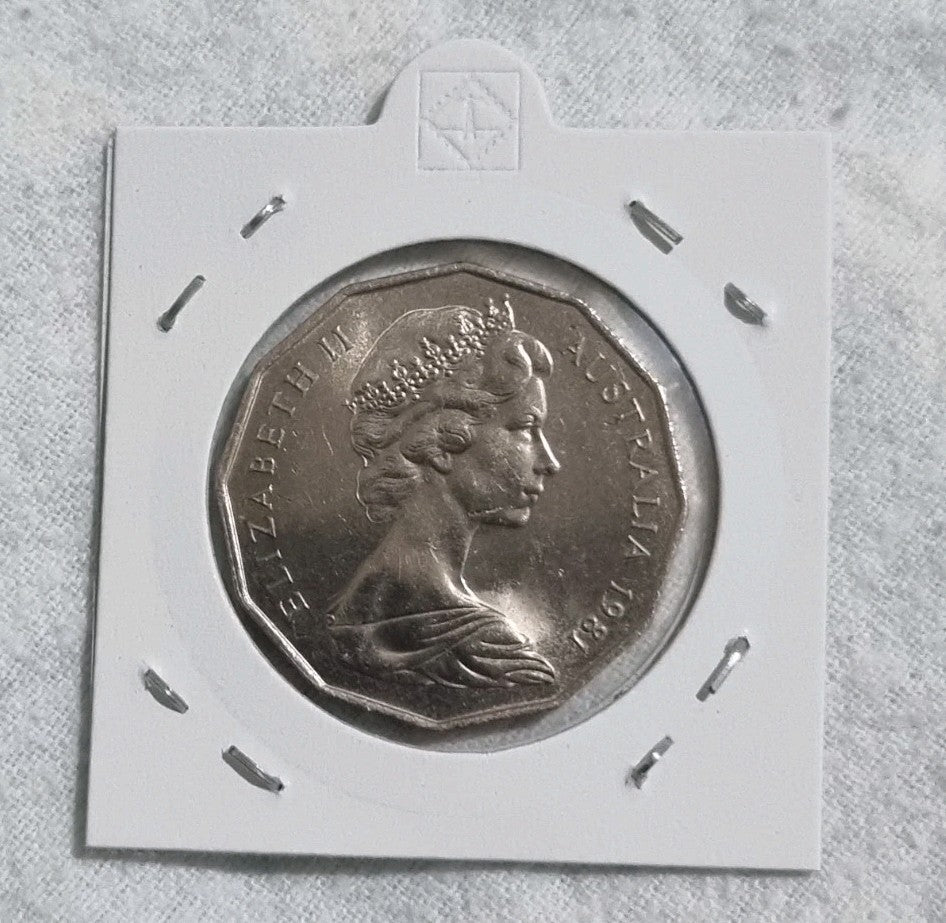 1981 50 Cent Coin COA - Uncirculated