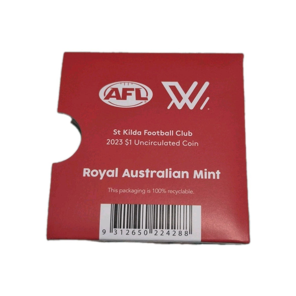 2023 AFL St Kilda Football Club $1 One Dollar Carded Coin