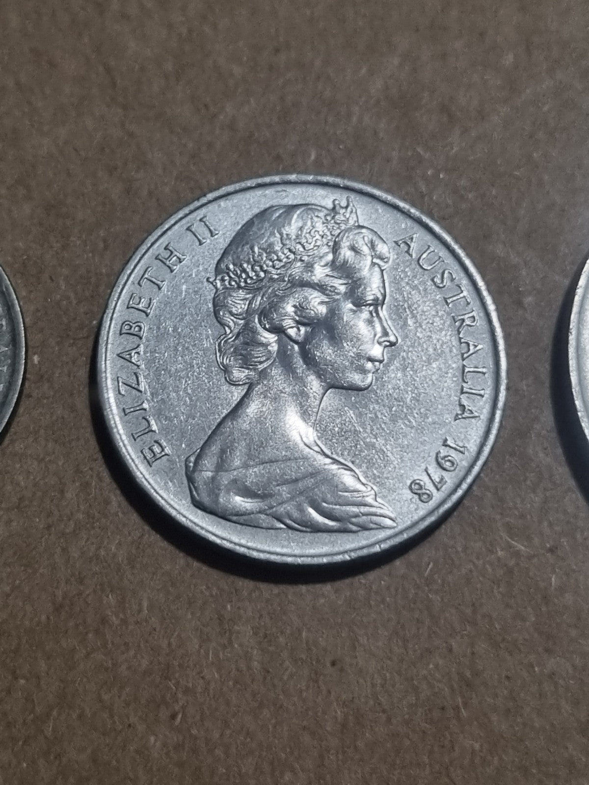 1978 One Two Five Ten Twenty Cent Australian Coins 1 2 5 10 20 Cents