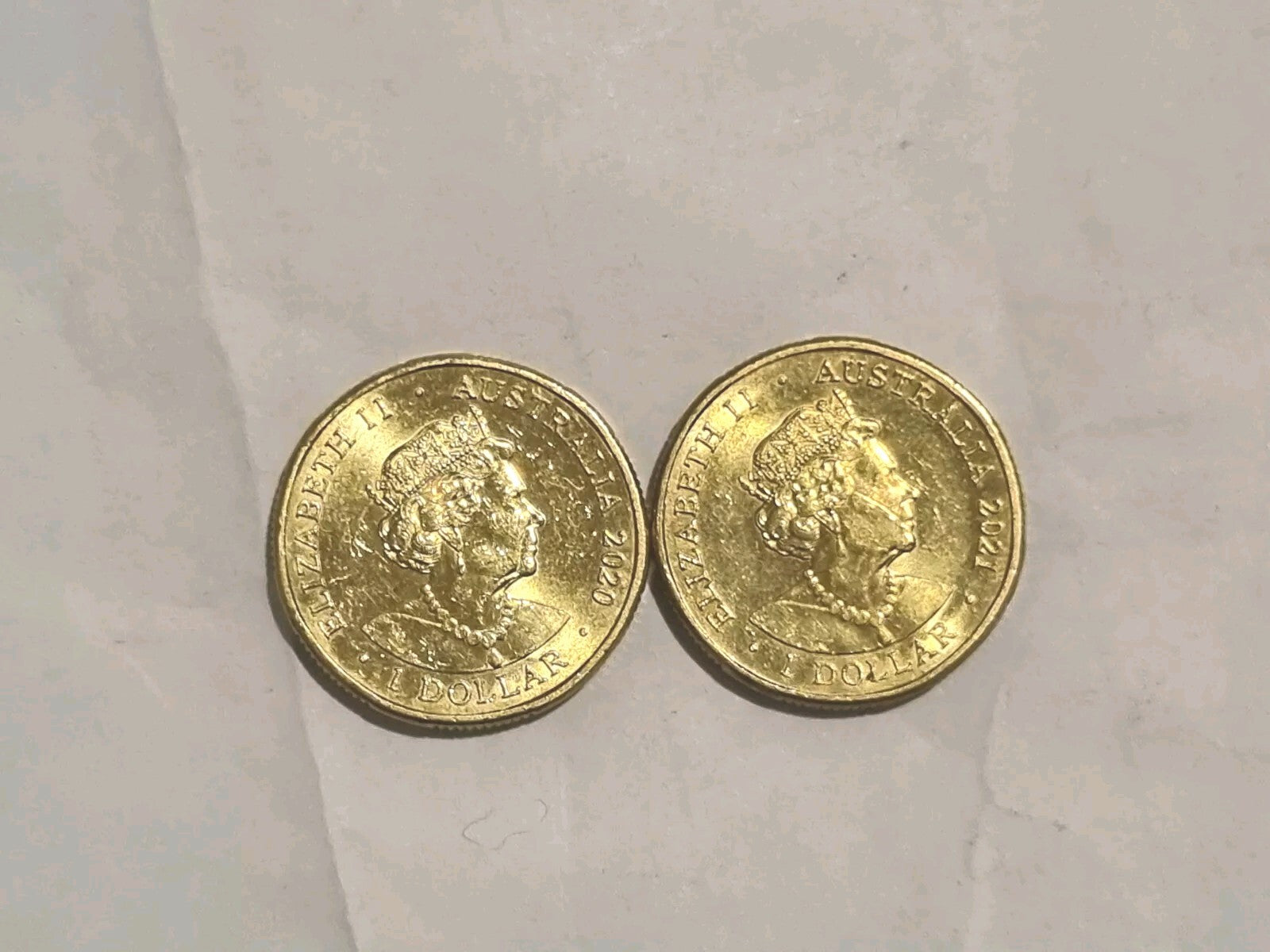 2020 & 2021 Donation One Dollar $1  Coins - 2 Coins Total