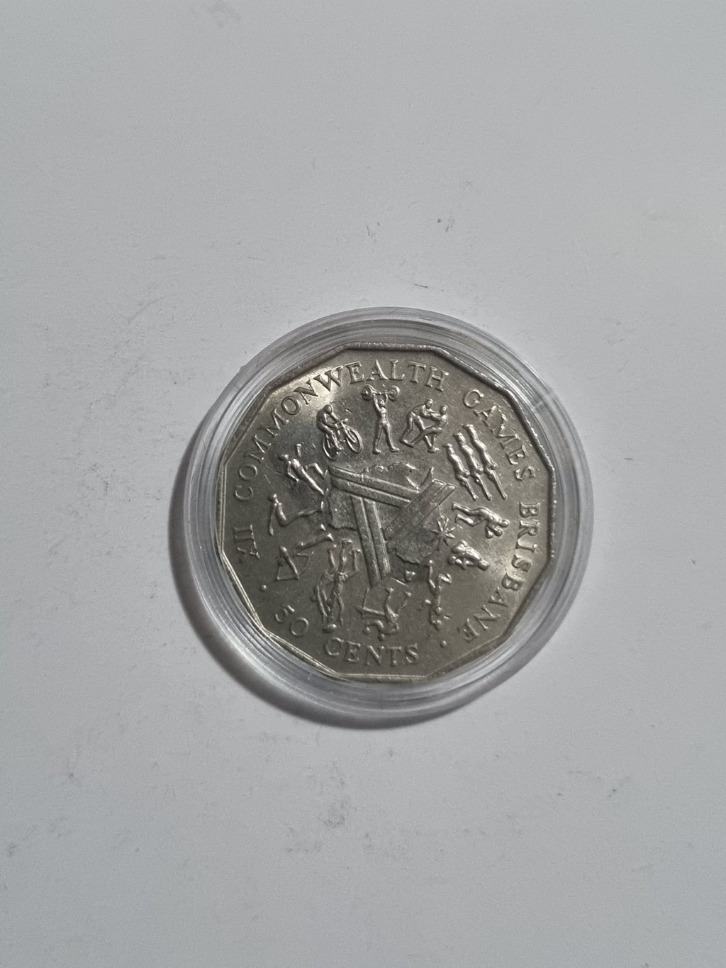Australian 50 Cents XII Commonwealth Games in Brisbane 1982 Uncirculated 