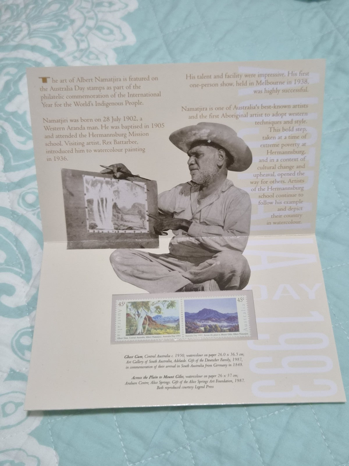 Australia Post Stamp Pack - 1993 Australia Day - New as Issued