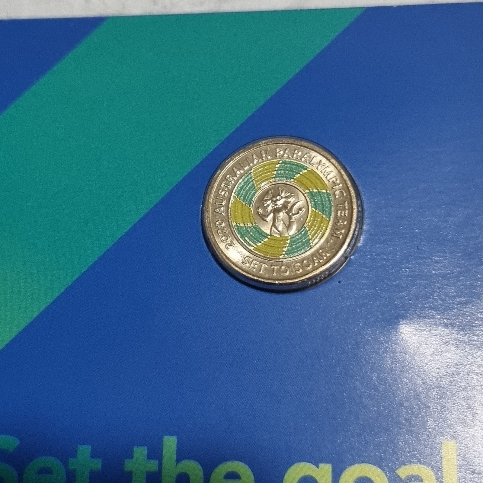 2020 $2 Tokyo Paralympics Coloured UNC Two Dollar Coin in Folder 