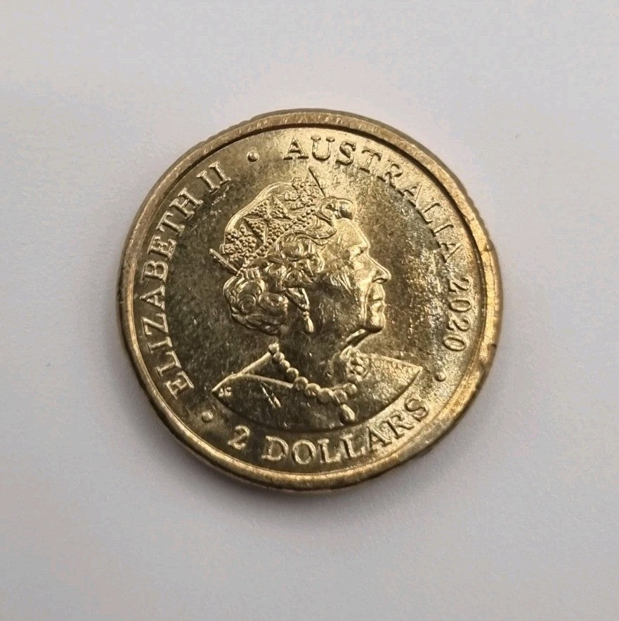 2020 Australian Olympic $2 Dollar Coin - Black Passion - Nicely Circulated 