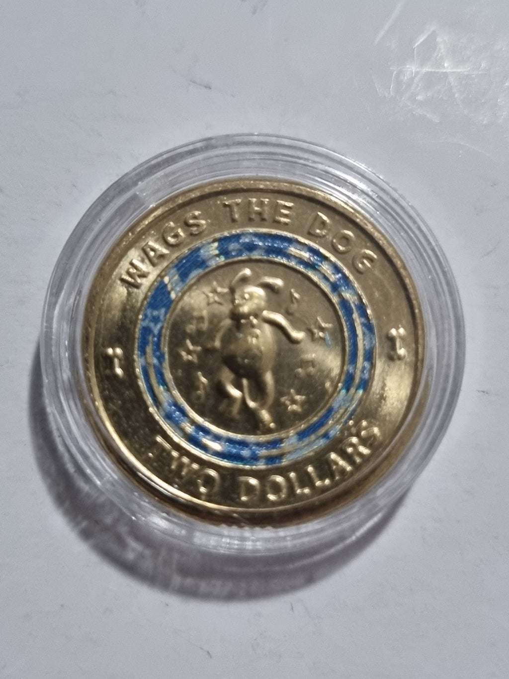 2021 Wiggles  UNC $2 Coin Wags The Dog In Capsule - Two Dollars