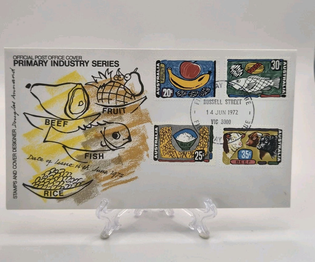 1972 FDC Australian Primary Industries - First Day Cover - Russell St