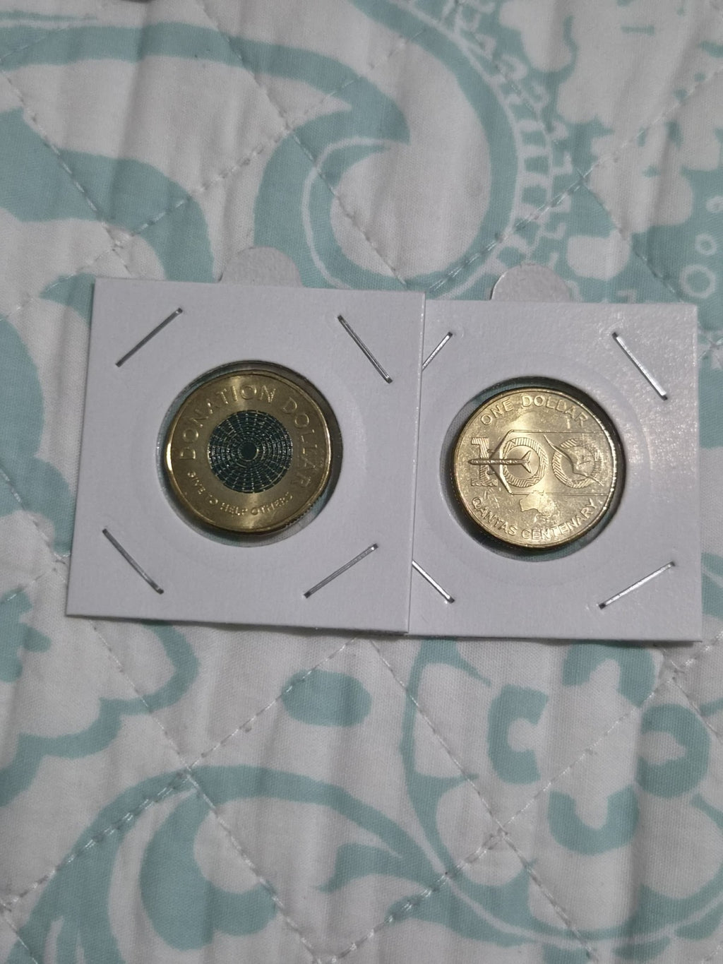 2 x 2020 Special Coins - Donation One Dollar & Qantas $1 Coin Uncirculated 