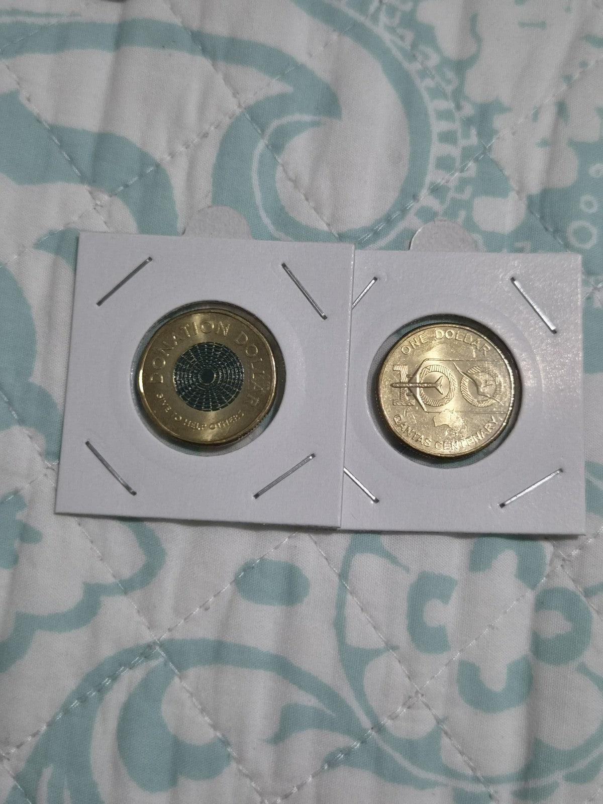 2 x 2020 Special Coins - Donation One Dollar & Qantas $1 Coin Uncirculated 
