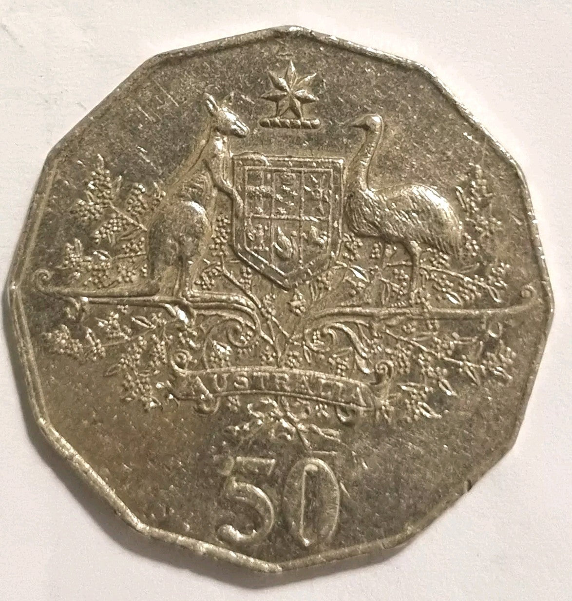 2001 50c Fifty Cent Coin Centenary of Federation Circulated 
