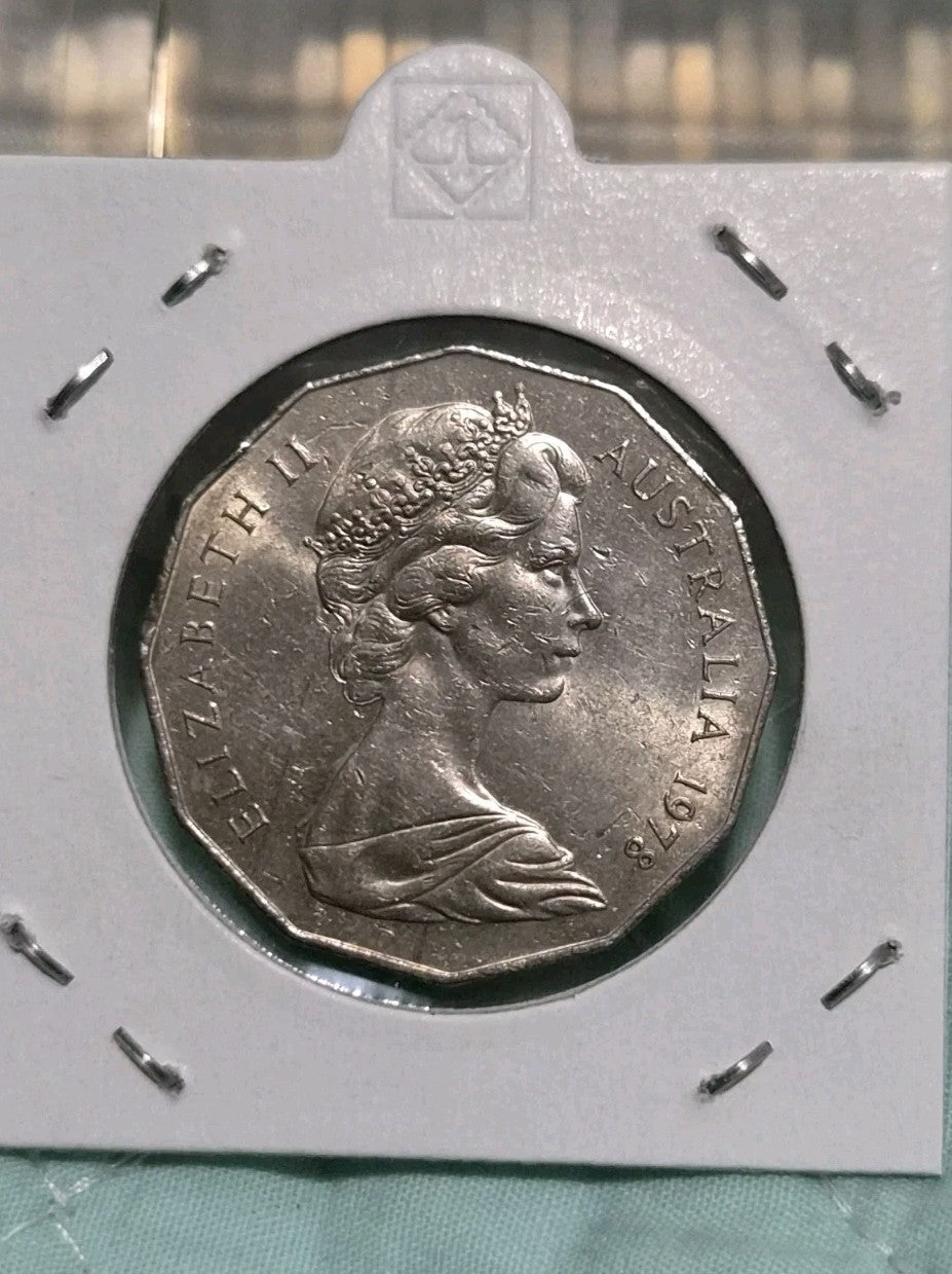 1978 50 Cent Coin With Toning