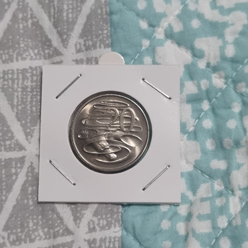 1980 Twenty Cent Coin Uncirculated -  20 Cents With Toning