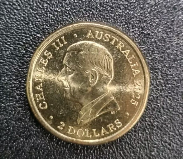 New 2025 Australian  Open Tennis Mens $2 DOLLAR COIN - UNC Two Dollars