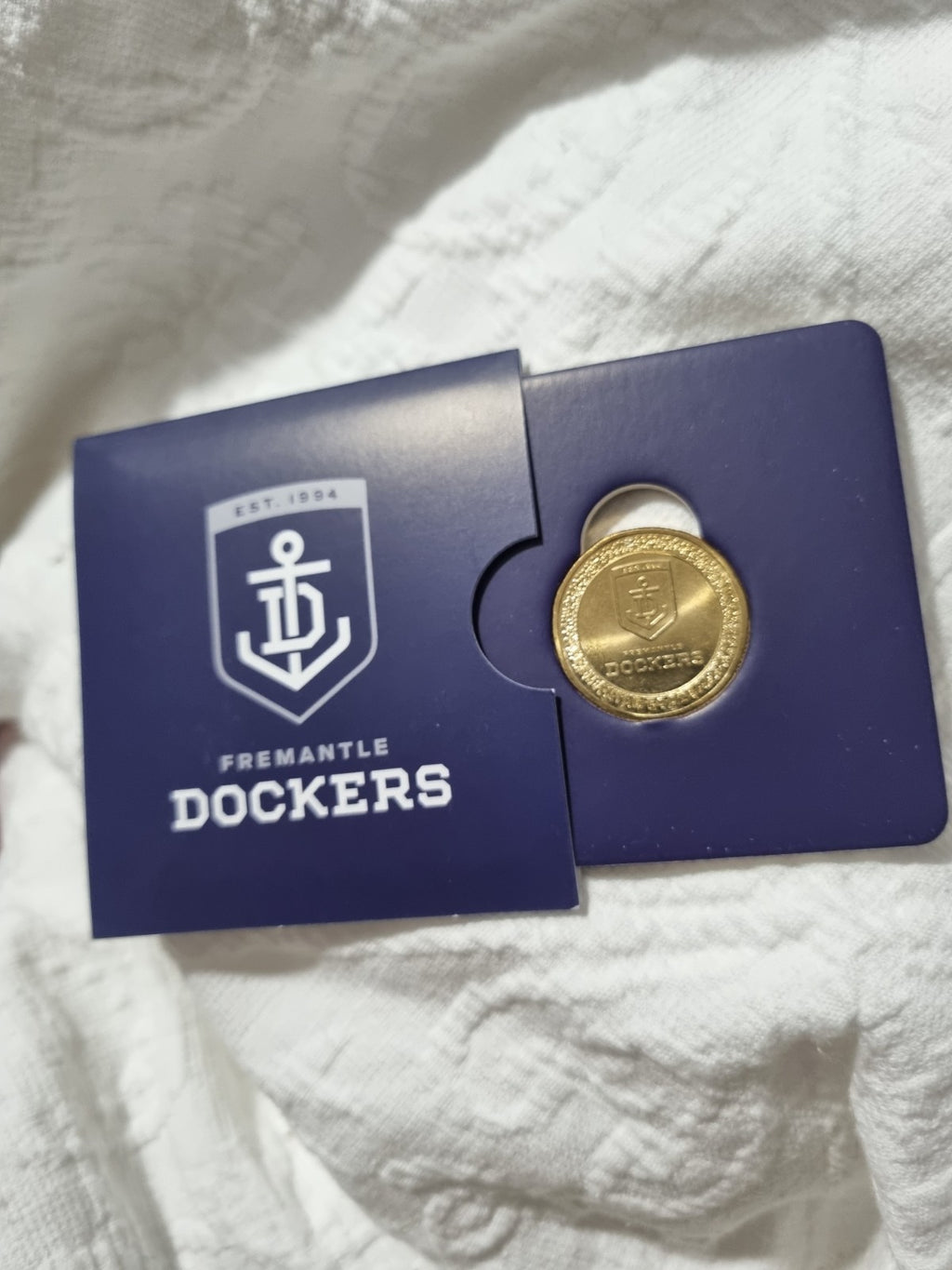 2023 AFL Fremantle Dockers $1 One Dollar Carded Coin