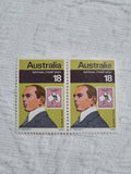 2 x 1976 Australia National Stamp Week 18c Stamp MUH