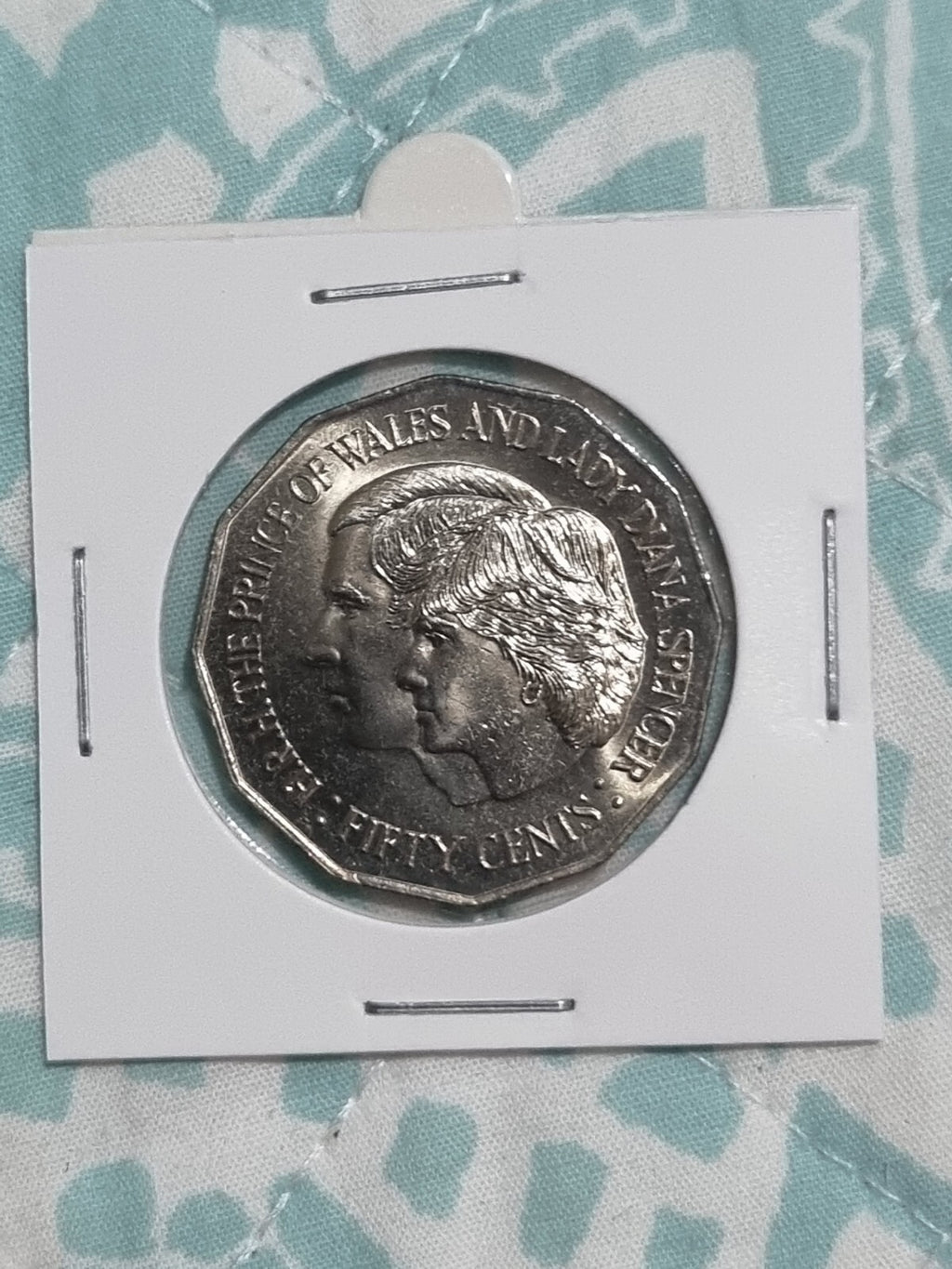 1981 UNC Fifty Cent 50c Coin Princess Diana and Prince Charles