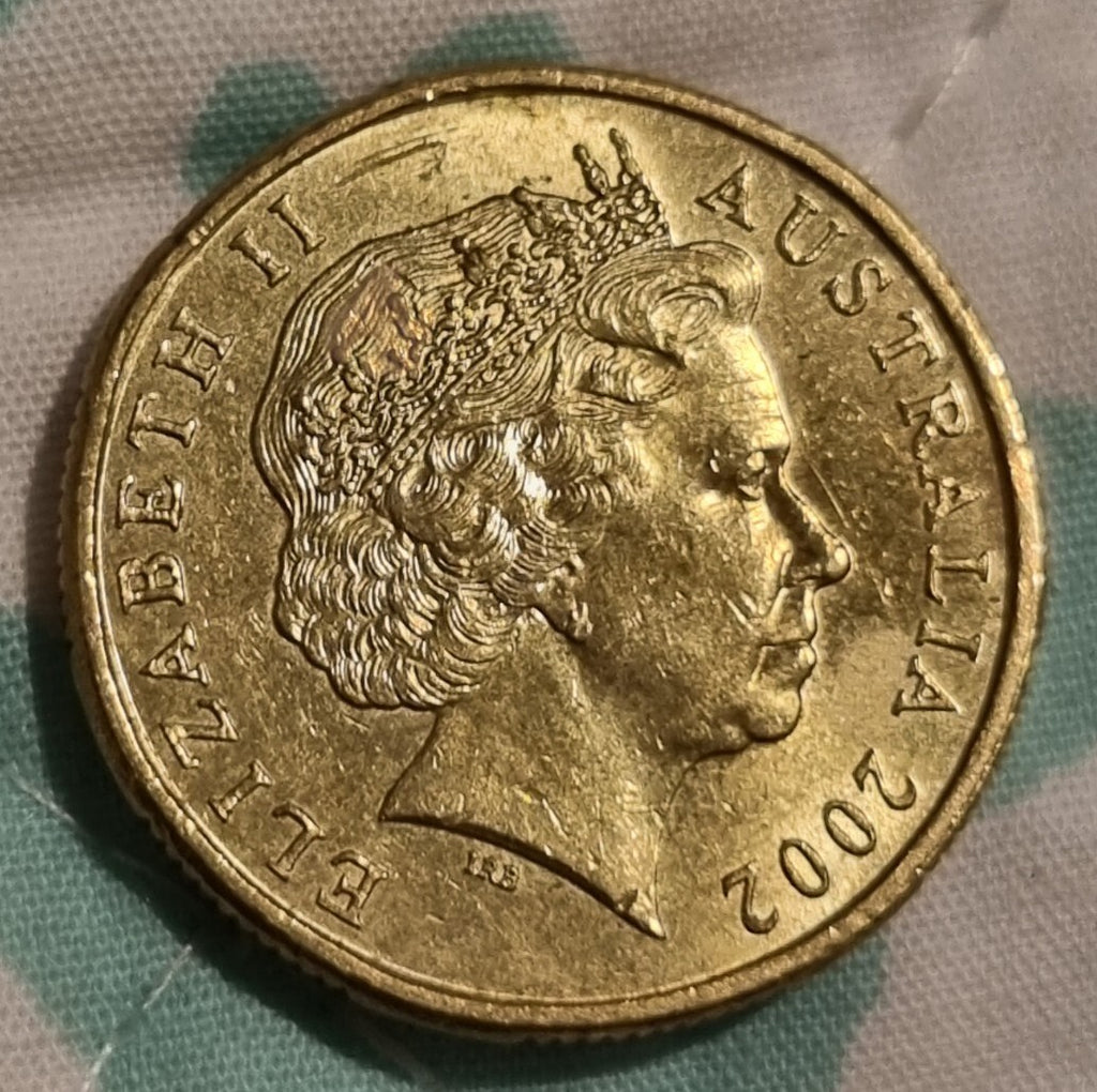 2002 $1 One Dollar Coin  - Year of The Outback - Good Circulated Condition 