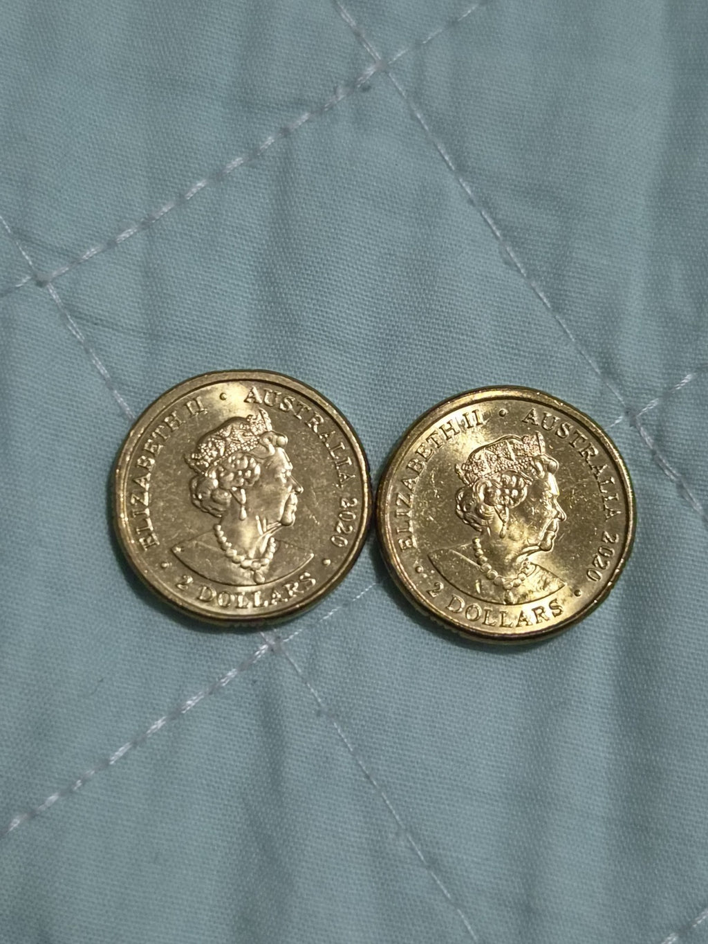 2 x 2020 UNC Olympics $2 Dollar Coins - Red Courage & Black Passion