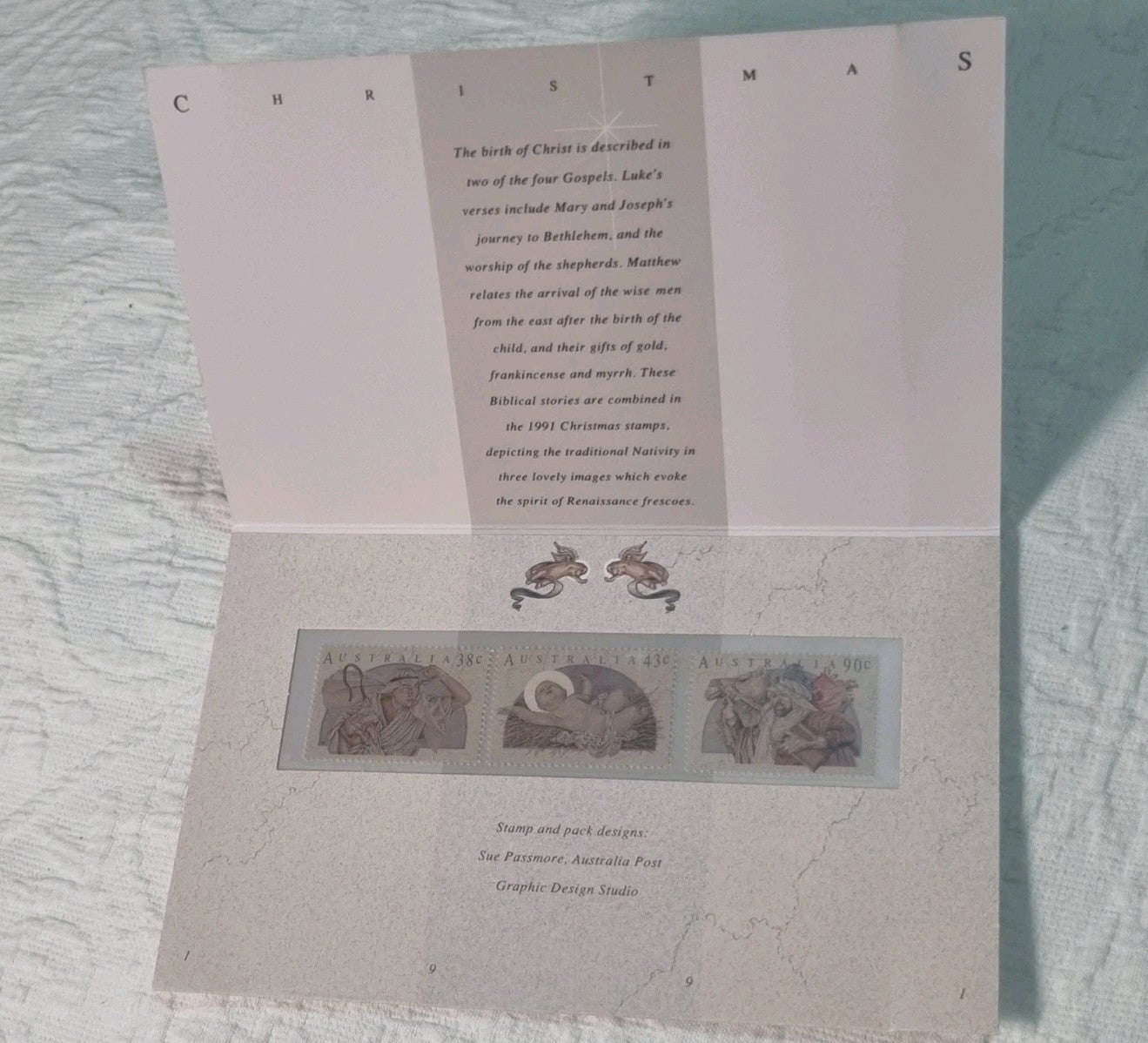 Christmas 1991 Sue Passmore Australia Post Stamp Pack MUH MNH 