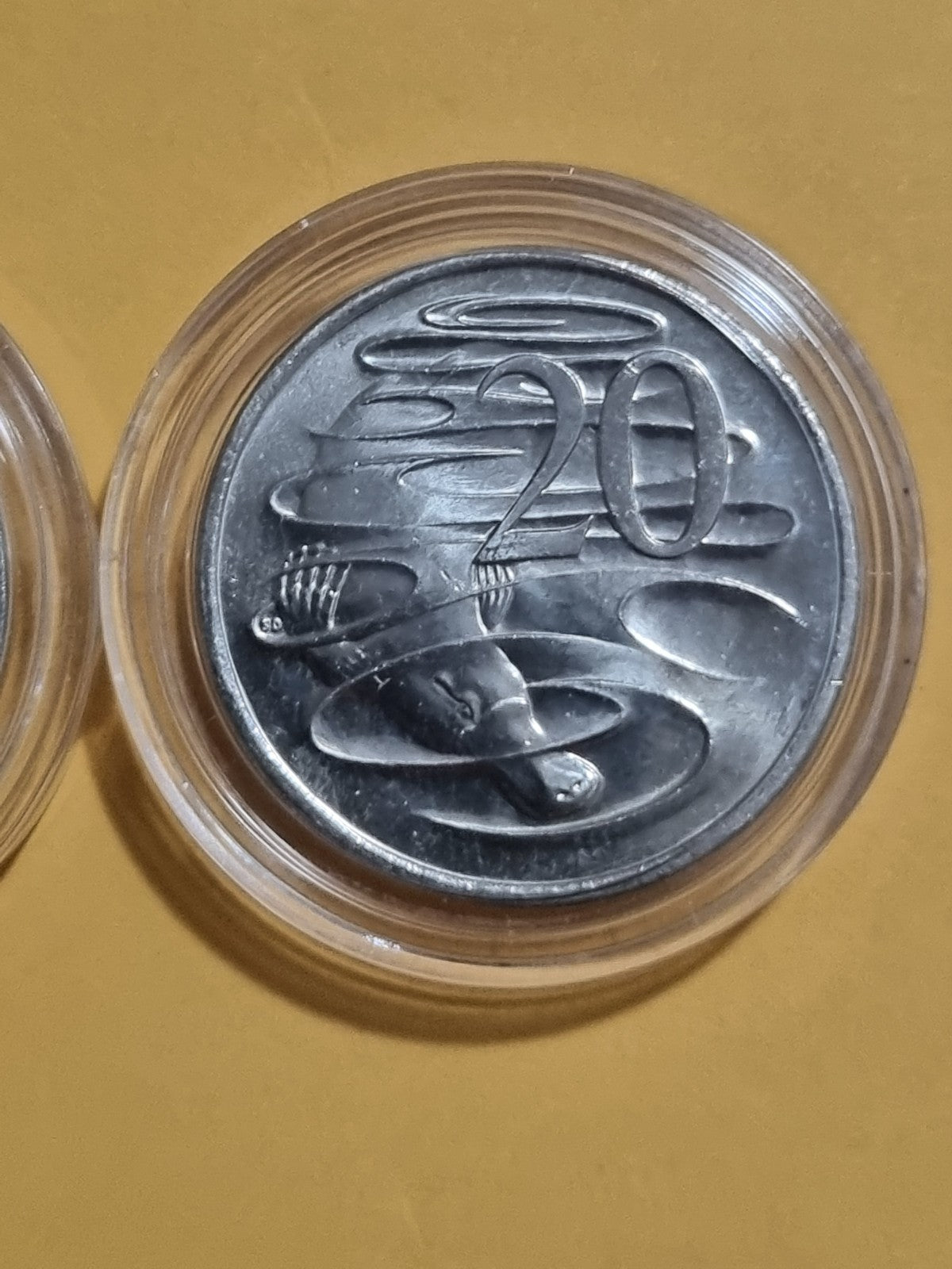 2022 & 2024 UNC 20 Cent Platypus Coins in Protective Capsules 