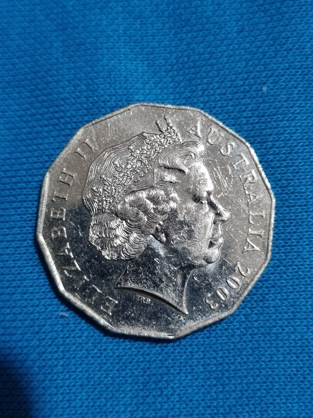 2003 Volunteers 50 Cent Coin - Lightly Circulated 