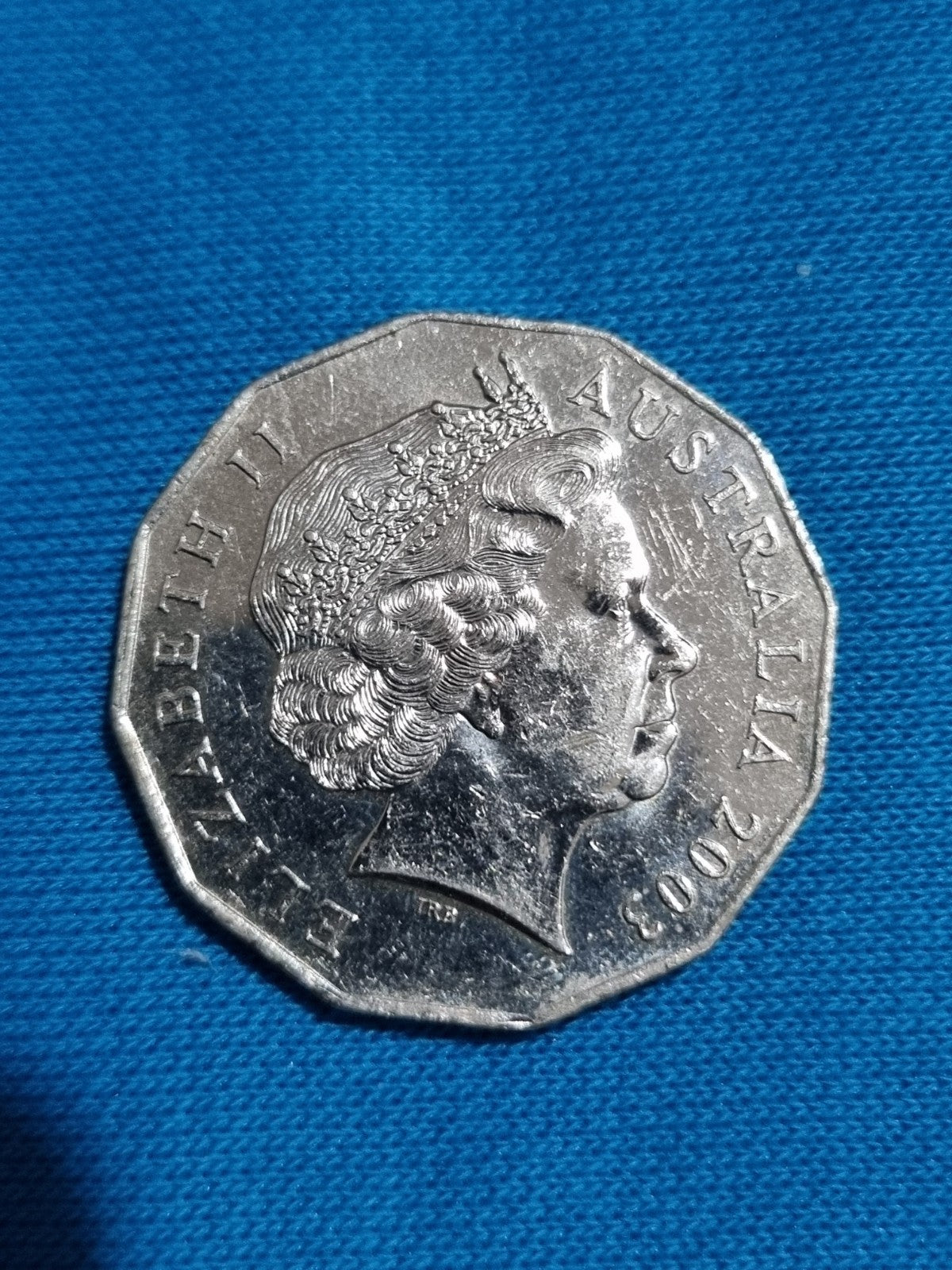 2003 Volunteers 50 Cent Coin - Lightly Circulated 