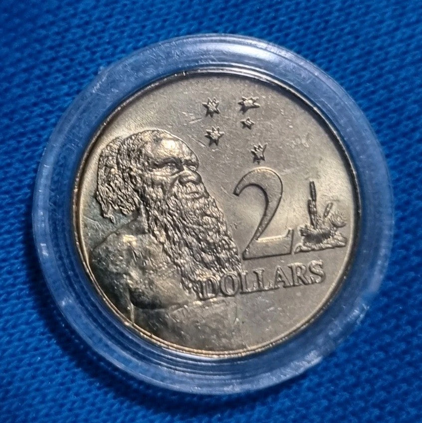 2019 UNC 2 DOLLAR COIN - JC DESIGN $2 Two Dollar In Protective 2x2 Capsule 