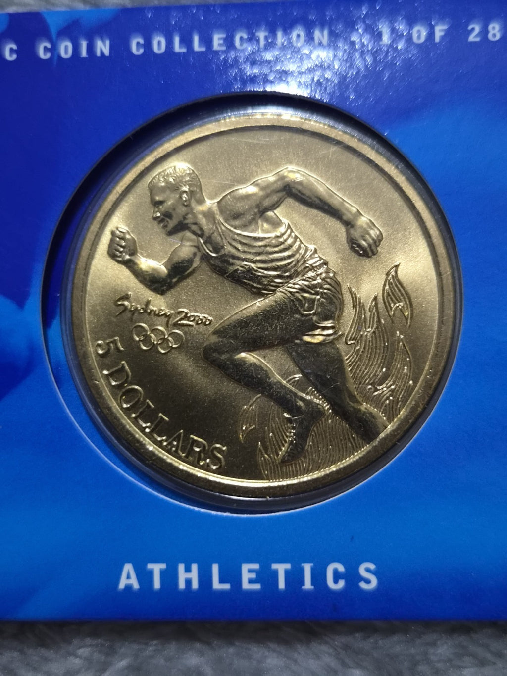 Sydney Olympics 2000 Athletics $5 DOLLAR UNC Five Dollars