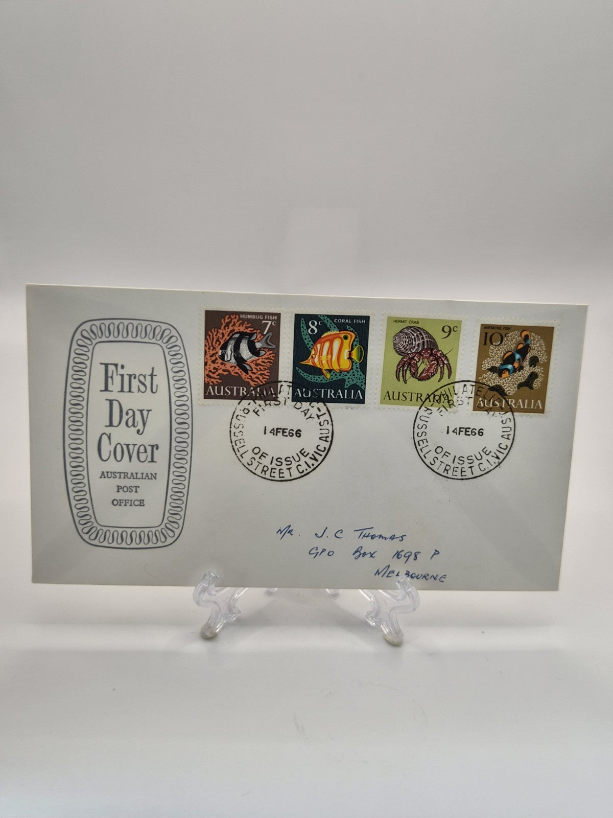 1966 - First Day Cover - Fish Definitives Set Of 4 Stamp - FDC