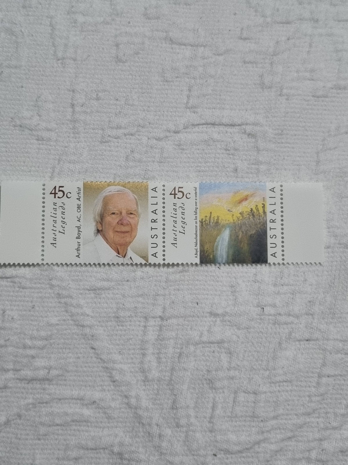 1999 Australia Legend Arthur Boyd 45c Stamp Pair MUH