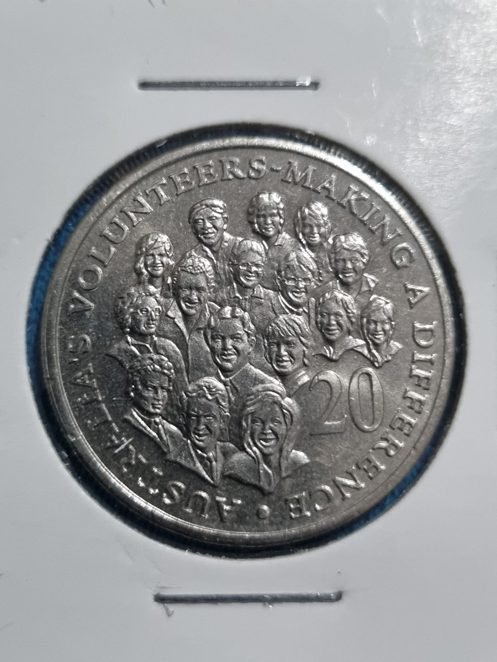 2003 aUNC Volunteers 20 Cent Coin In 2x2 Holder 