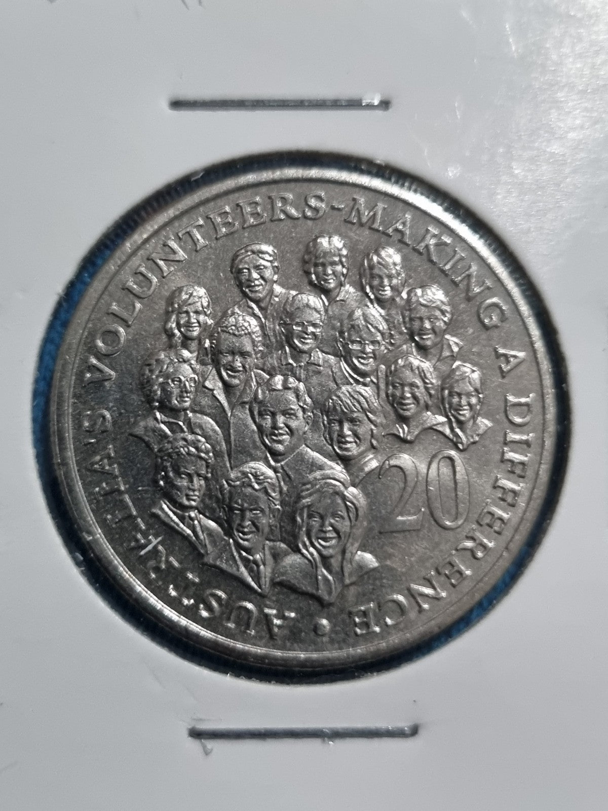 2003 aUNC Volunteers 20 Cent Coin In 2x2 Holder 