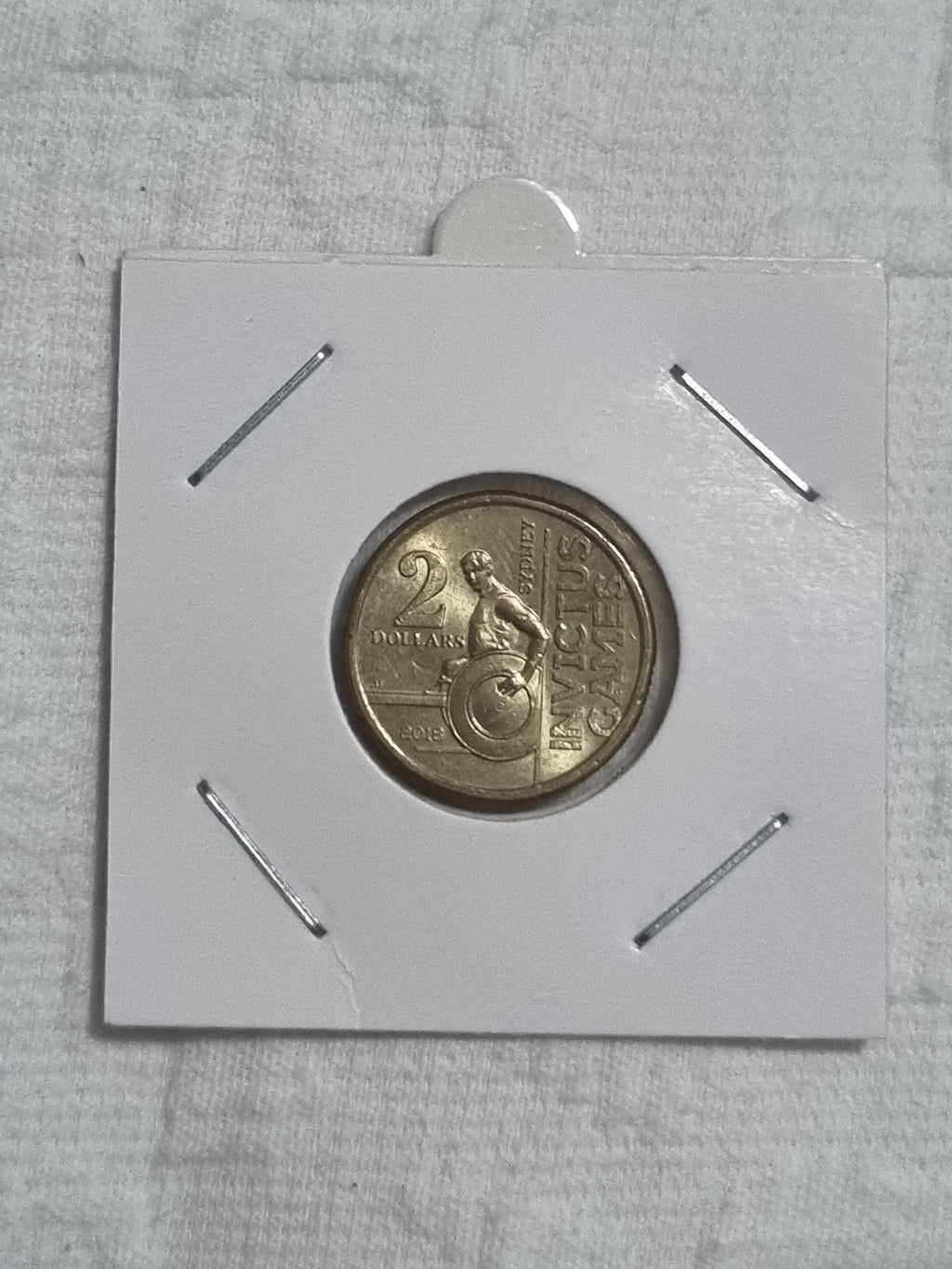2018 Invictus $2 Two Dollar Coin aUNC in 2x2 Holder 