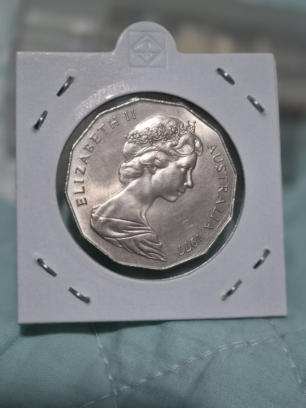 1977 Silver Jubilee 50 cent coin + Free  FDC Included 