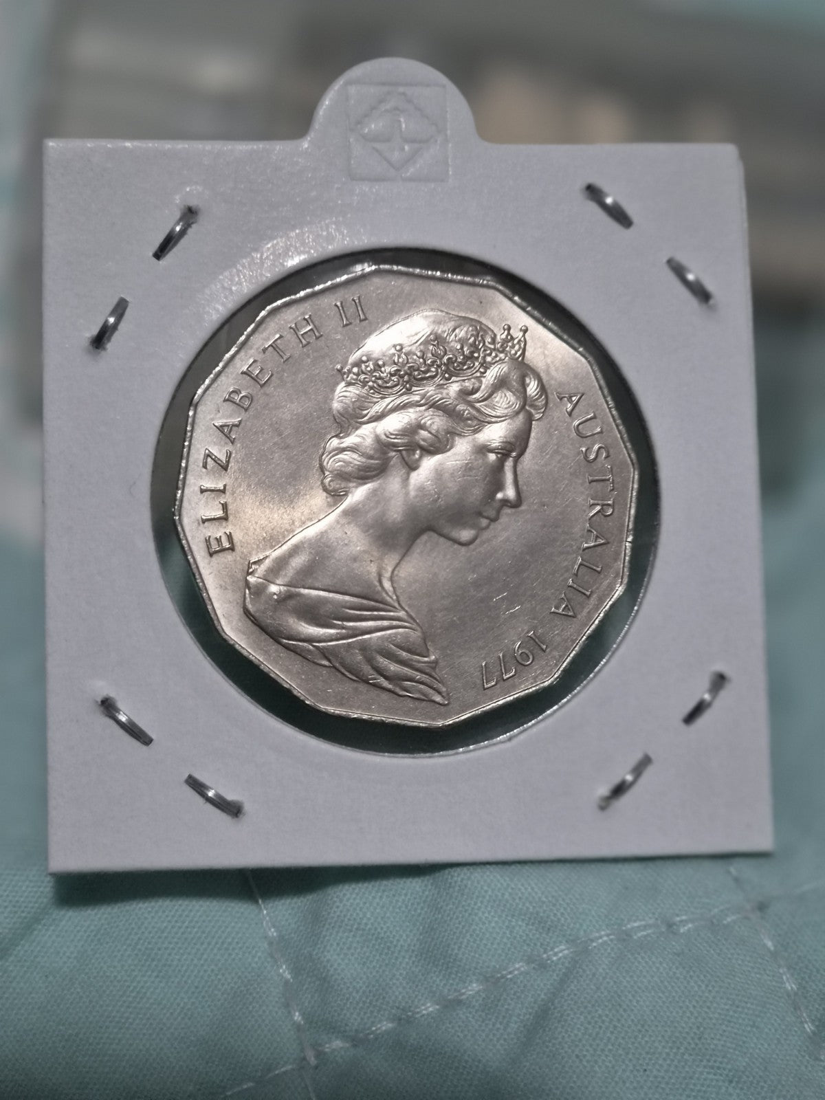 1977 Silver Jubilee 50 cent coin + Free  FDC Included 