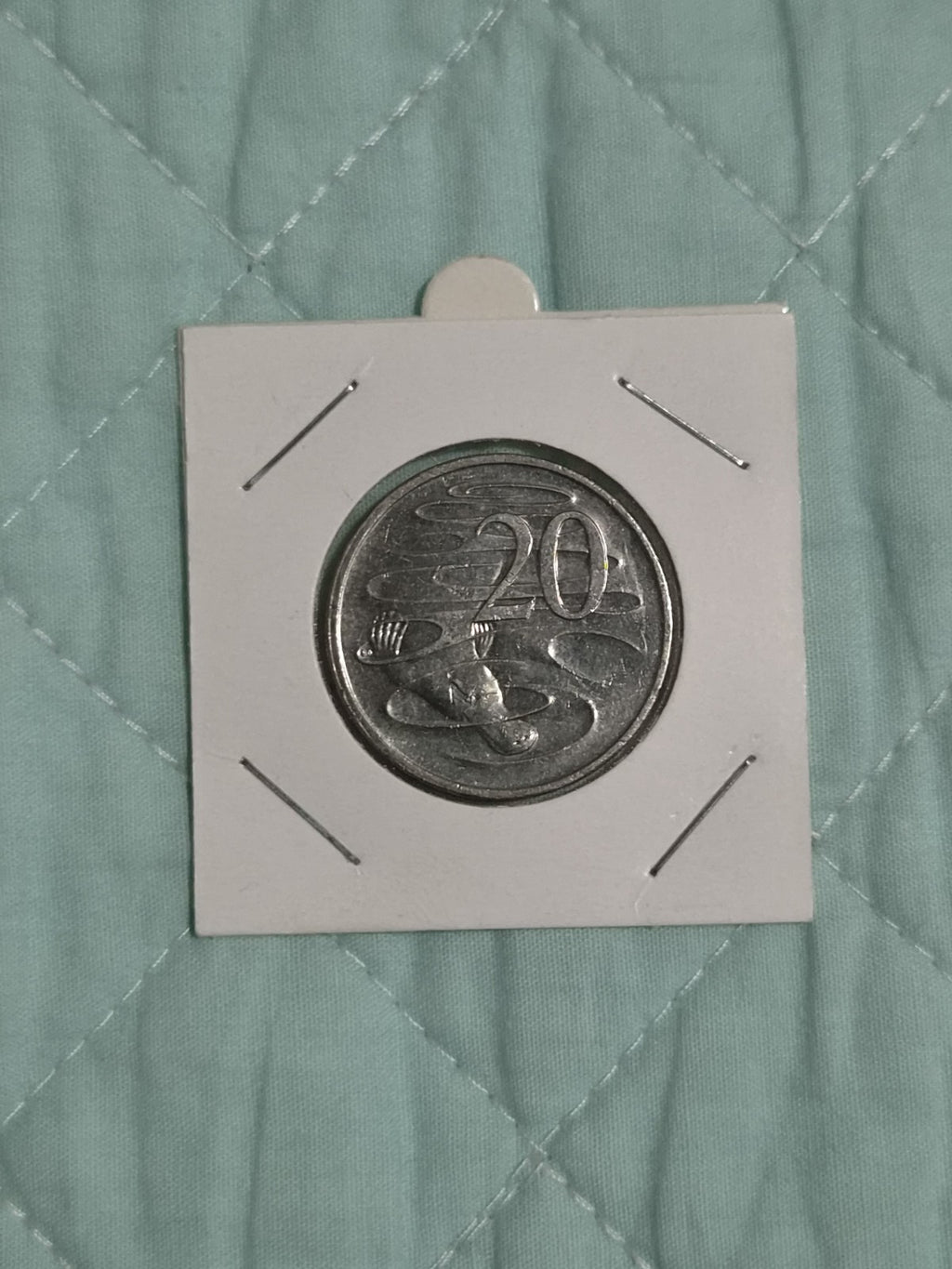 2005 20 Cent Coin - Lightly Circulated Condition In 2x2 Holder 