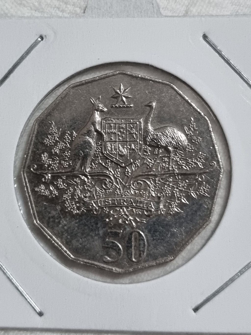 2001 Federation 50 Cent aUNC Coin