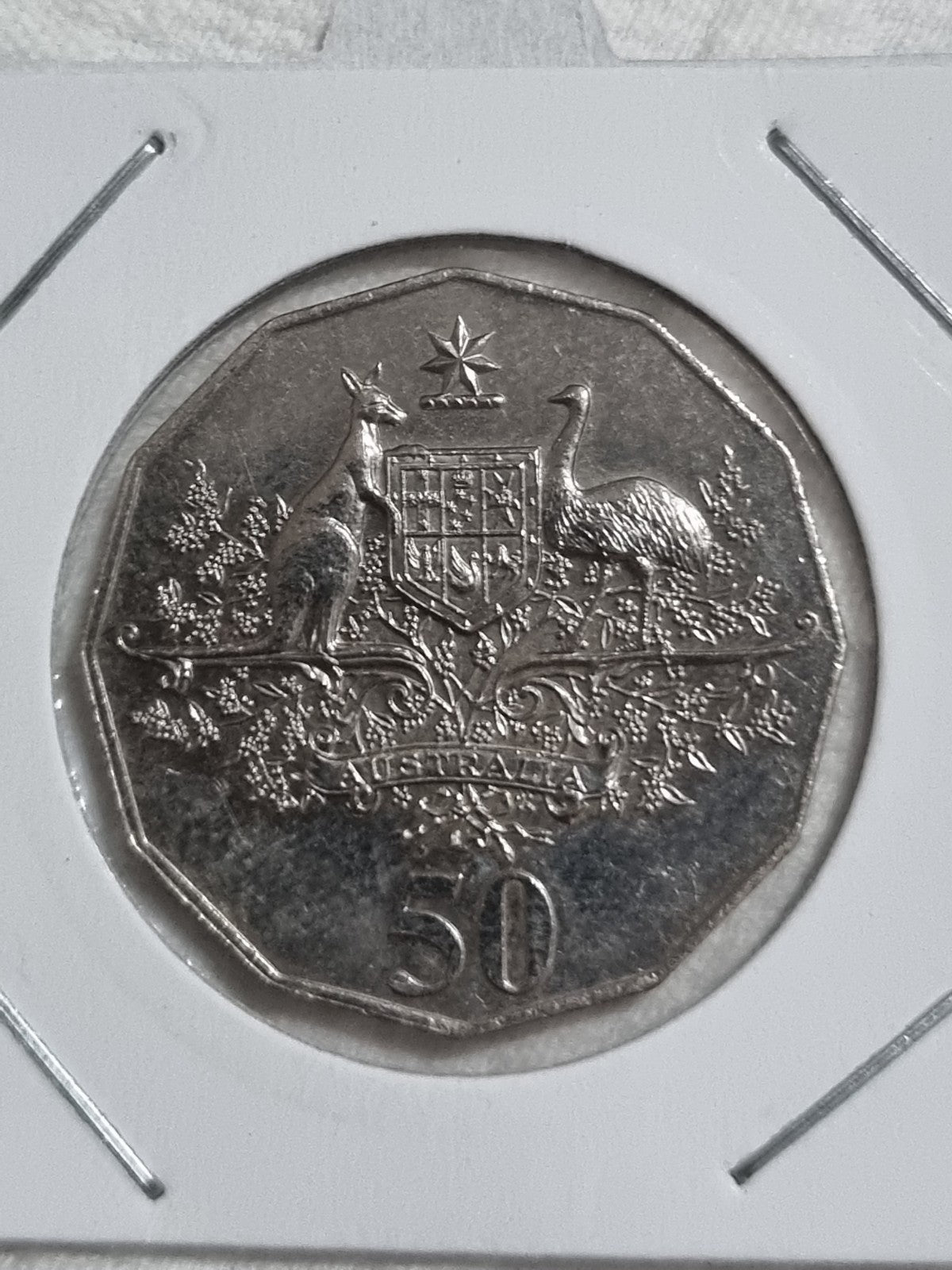 2001 Federation 50 Cent aUNC Coin