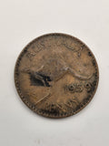 1959 Australian Penny With Dot
