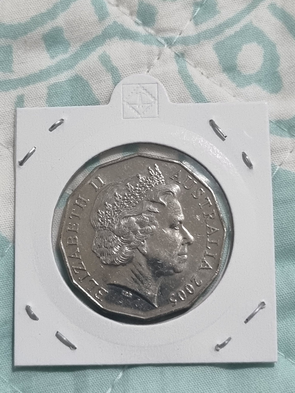 2005 World War II Remembrance 50 Cent Coin aUNC - In Lighthouse 2x2 