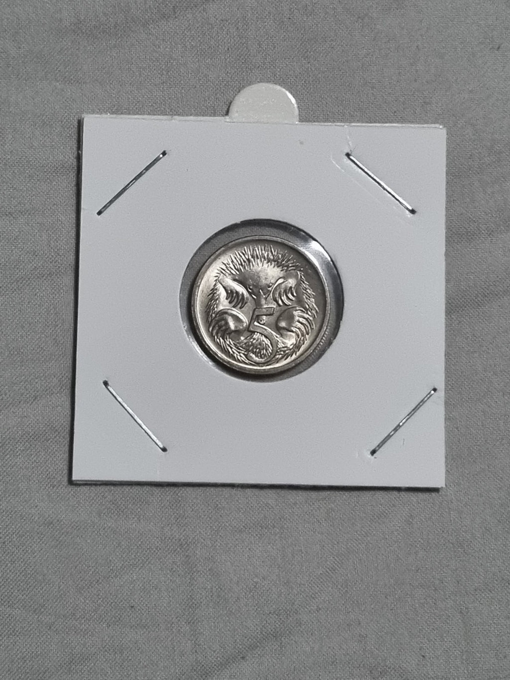 1988 Australian 5 Cent Coin Uncirculated In 2x2 Holder 