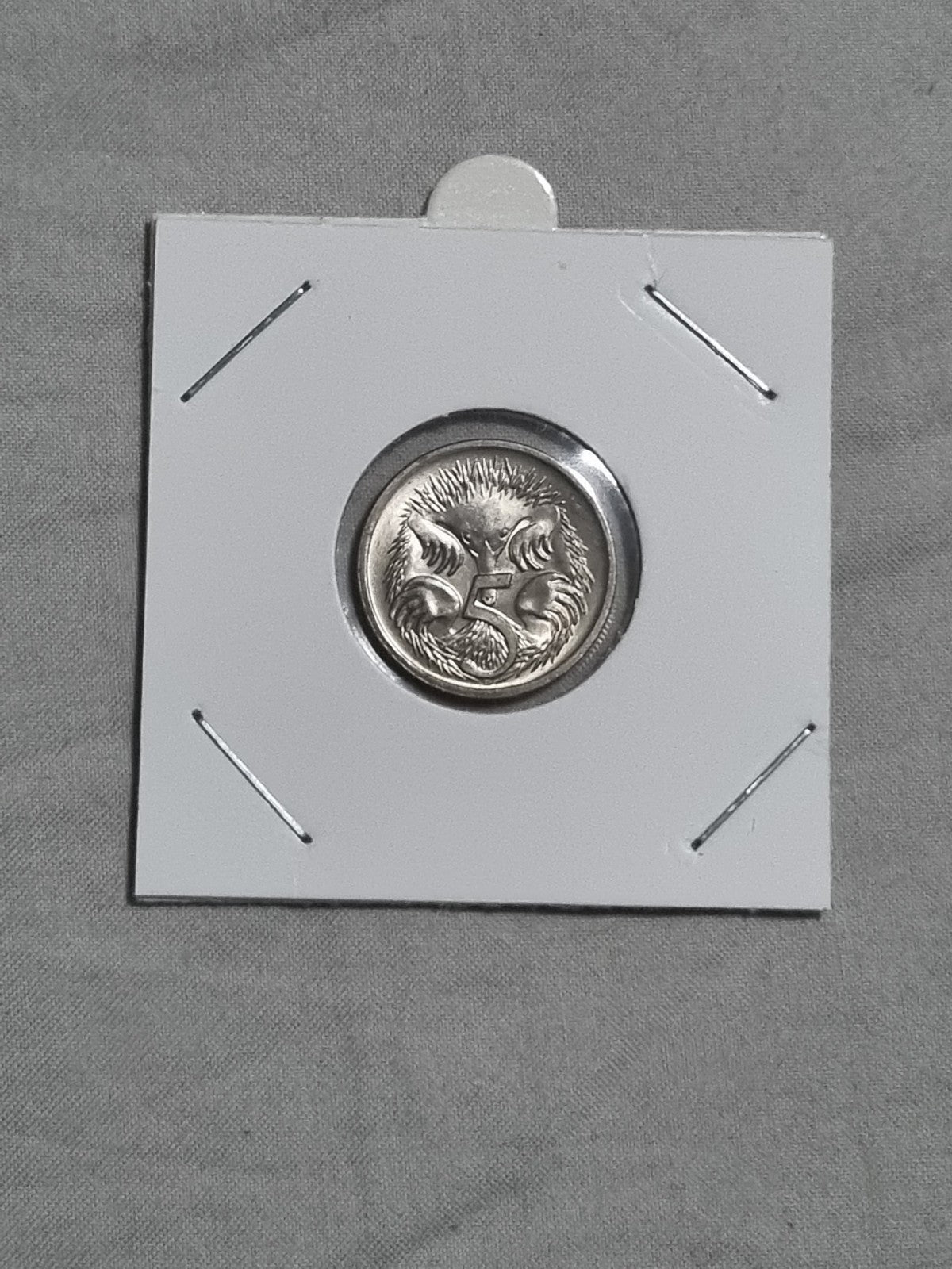 1988 Australian 5 Cent Coin Uncirculated In 2x2 Holder 
