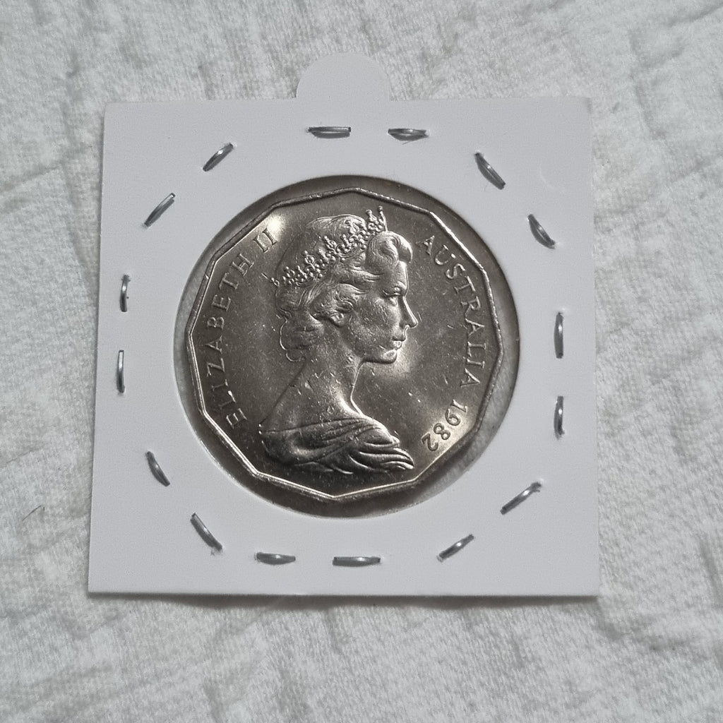 1982 UNC Or Better - 50 Cent Coin Brisbane Commonwealth Games 