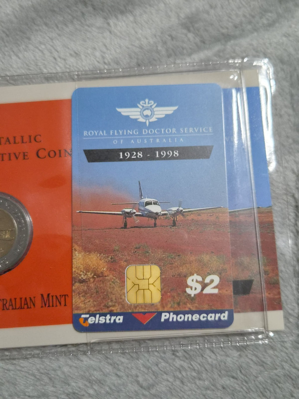 1998 $5 Royal Flying Doctor Commemorative Coin & Phonecard