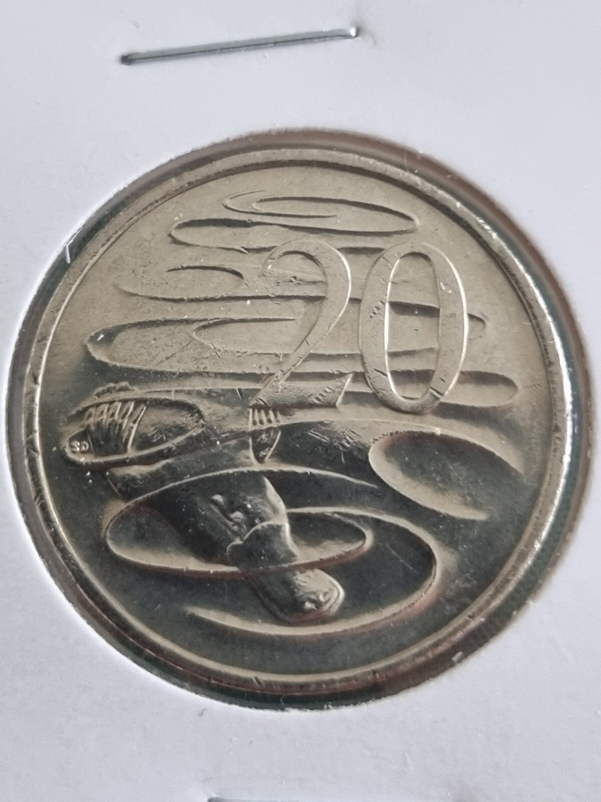 2022 UNC 20 Cent Platypus Coin in 2x2