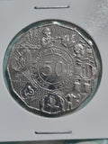 2003 Volunteers 50 Cent Coin - Lightly Circulated in Lighthouse 2x2 Holder 