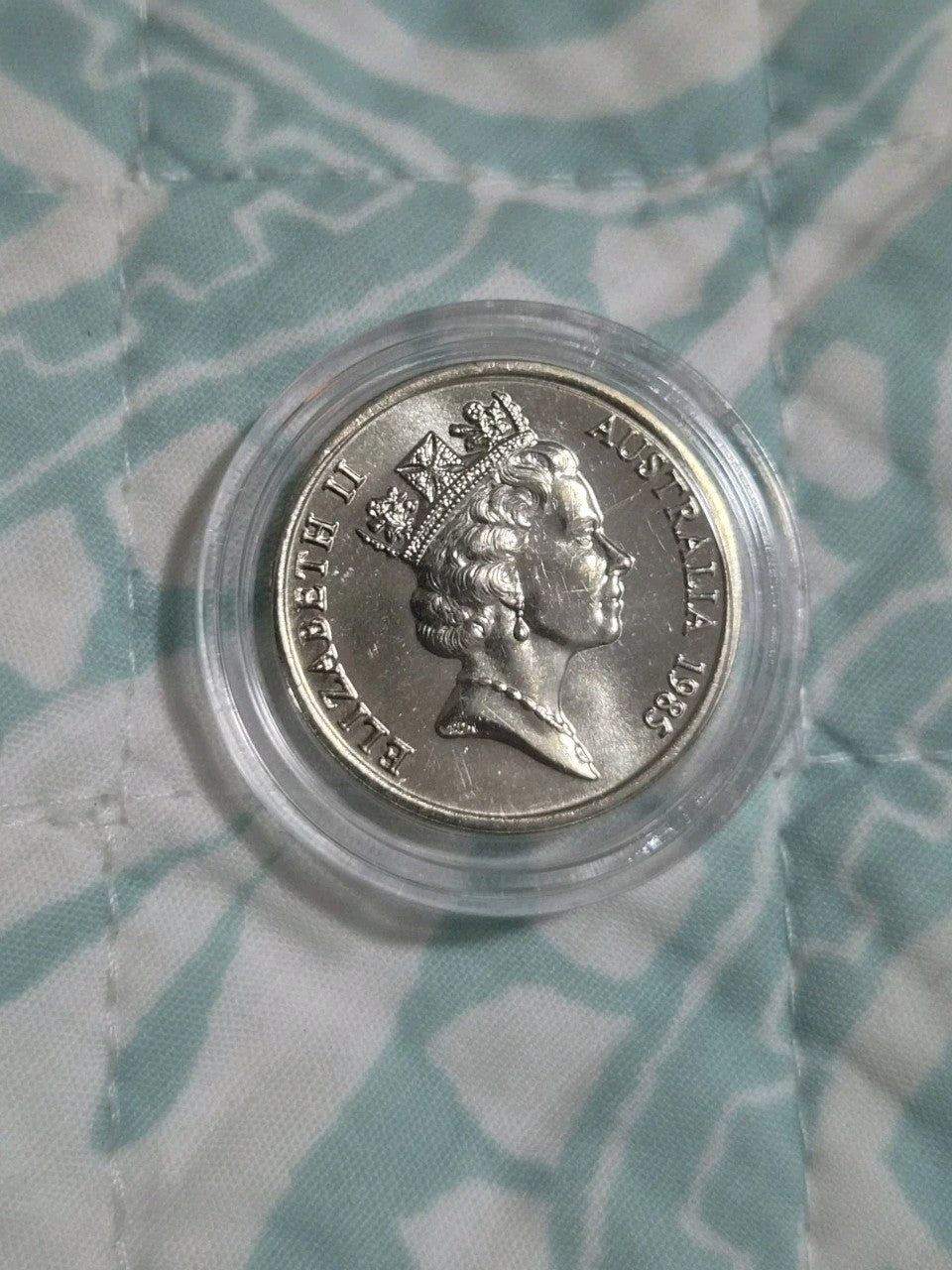 1985 Ten Cent Coin Uncirculated From Mint Set In Capsule - 10 cents