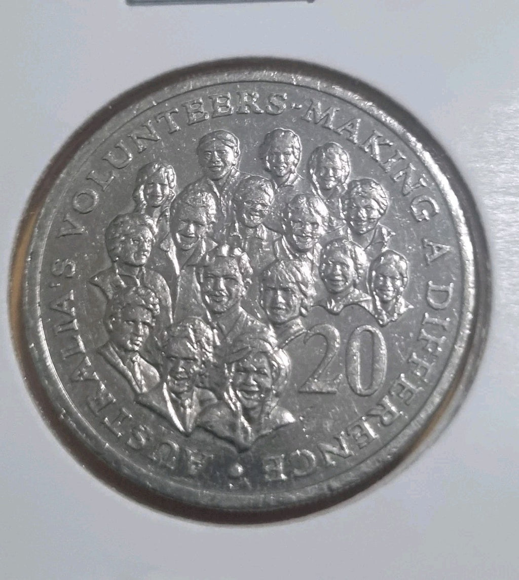 2003 Volunteers 20 Cent Coin In 2x2 Holder Lightly Circulated 