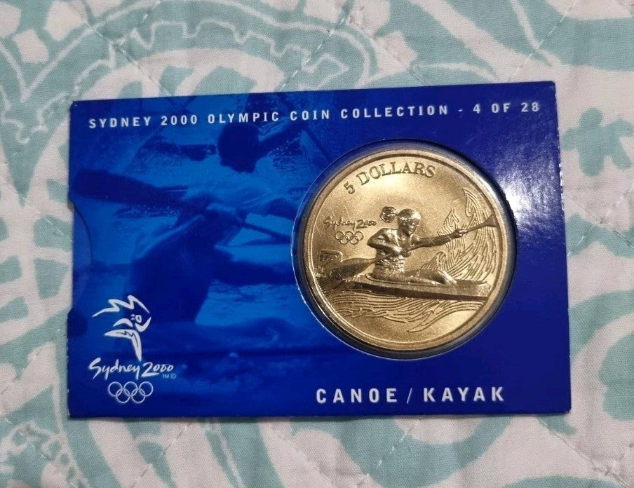 Sydney Olympics 2000 Canoe / Kayak $5 DOLLAR UNC