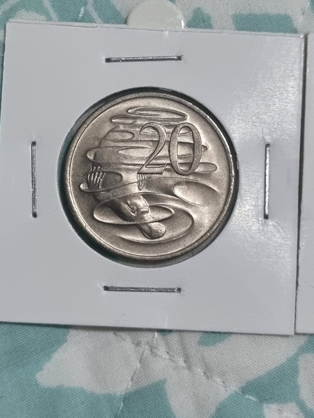 1980 , 1981 & 1982 Uncirculated 20 Cent Australian Platypus Coins in 2x2 Holder 