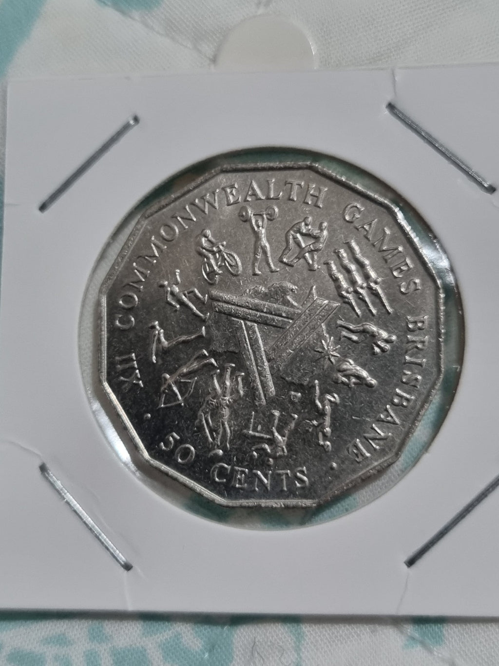1982 UNC 50 Cent Coin Brisbane Commonwealth Games 